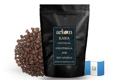 Kawa ziarnista palona Arabica Gwatemala SHB 1kg