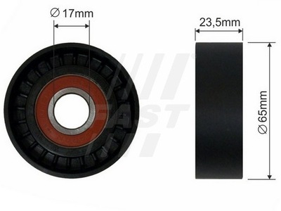 РОЛИКИ РЕМЕНЯ ПОЛІКЛИНОВОГО FAST FT44521