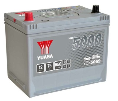 Akumulator Yuasa 12V 75Ah 650A YBX5069