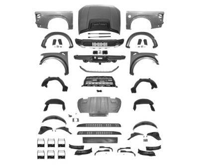 Ford f-150 2021 - набор кузов kid стиль raptor бампер капот решётка радиатора крыло фото №1