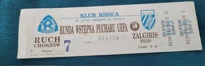 Bilet Ruch Chorzów - Żalgiris Wilno