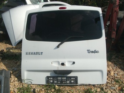 Крышка багажника задняя с стекло renault trafic ii vivaro a 01-14rok белый фото №1