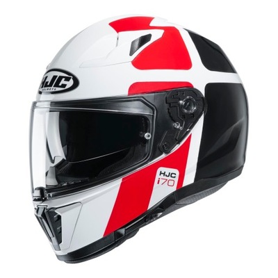 HJC I70 PRIKA WHITE/BLACK/RED Kask motocyklowy