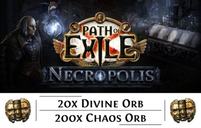 Path of Exile PoE Liga Necropolis SC 20x Divine Orb + 200x Chaos Orb [PC]