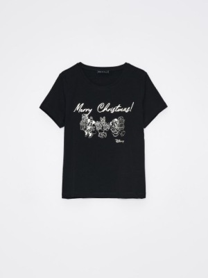 F1P34 BAWEŁNIANA KOSZULKA ŚWIĄTECZNA XS