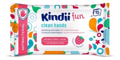 Cleanic Kindii Fun Chusteczki odświeżające 15 szt