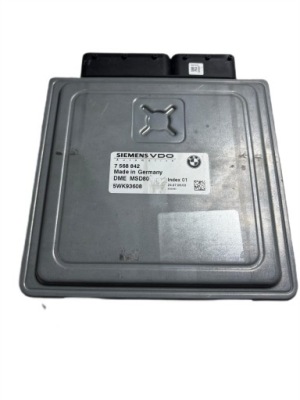 Бортовой компьютер bmw e90 3.0d 7568842 5wk93608 dme msd80 программирование фото №1