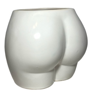 Doniczka Osłonka Ceramiczna Modern 16 cm biała