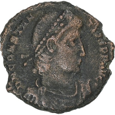 Constantius II, Follis, 348-351, Constantinople, B