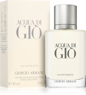 GIORGIO ARMANI ACQUA DI GIO EDT 30ML FLAKON NAPEŁNIALNY