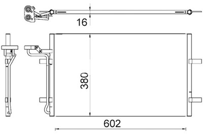 MAHLE CONDENSADOR DE ACONDICIONADOR VOLVO C30 C70 II S40 II V50 1.6-ELECTRIC  