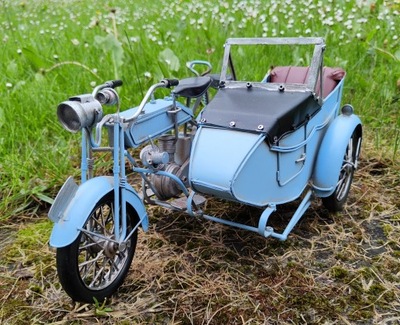 Motocykl z Przyczepką Motor Kolekcjoner Model