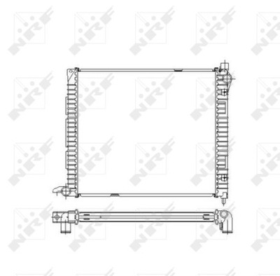 RADUADOR SISTEMA DE REFRIGERACIÓN DEL MOTOR 55445  