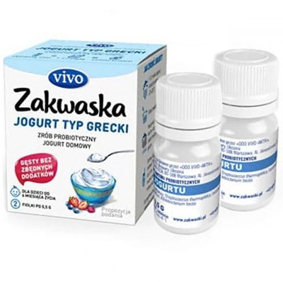 Zakwaska do jogurtu jogurt typ grecki 2 szt VIVO