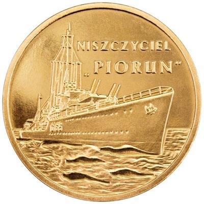 2012 - 2 zł złote niszczyciel "Piorun" [121]