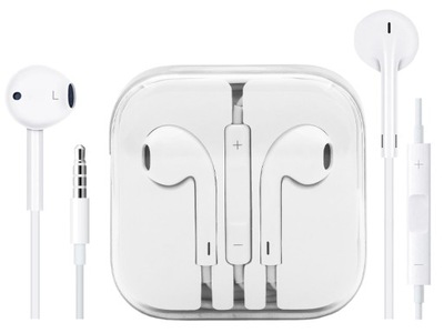 ORYGINALNE SŁUCHAWKI APPLE EARPODS 3,5mm MD827ZM/A IPHONE 5 SE 6 6S