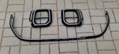 Mini cooper f55 f56 f57 lift 20- молдинг накладка бампера перед фото №1