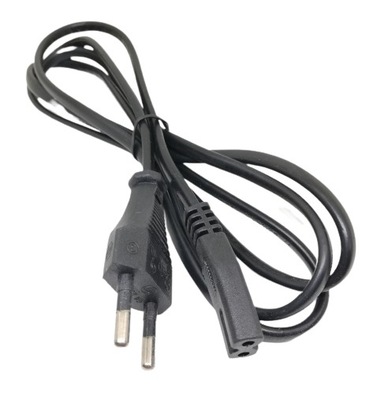 Przewód kabel zasilający czarny 1,8m