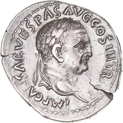 Moneta, Vespasian, Denarius, 71, Rome, AU(50-53),