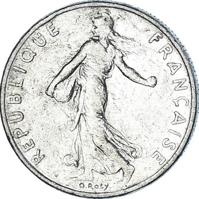 Moneta, Francja, 1/2 Franc, 1978