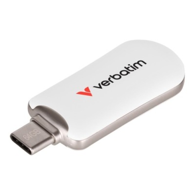 Pendrive Verbatim Plactra 64 GB USB-C 3.2 bílý