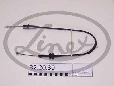 CABLE GAS ASTRA/VECTRA 88- 32.20.30 LINEX CABLES LINEX 32.20.30 CABLE GAS  