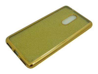 Etui Jelly Case GLOSSY HQ do Lenovo K6 Note złoty