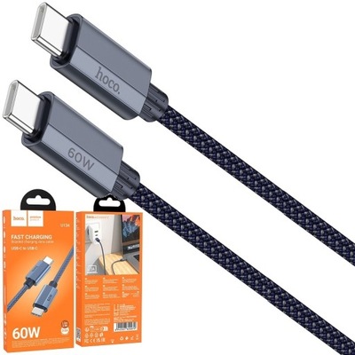 SZYBKI KABEL USB 2 x TYP TYPU C USB-C SZYBKIE ŁADOWANIE 60W do TYPE-C OPLOT