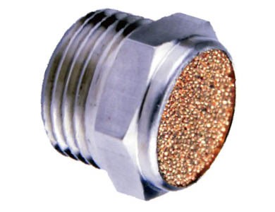 TŁUMIK HAŁASU SPUSTU POWIETRZA MOSIĘŻNY PŁASKI 1/4