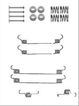 RESORTES PARA ZAPATAS DE FRENADO TOYOTA AYGO 05-  