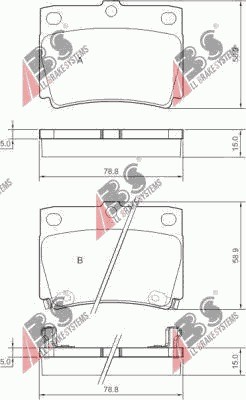 КОЛОДКИ ТОРМОЗНЫЕ ЗАД MITSUBISHI PAJERO 1998-