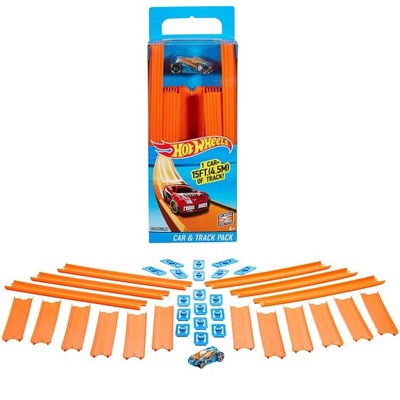 HOT WHEELS TRACK BUILDER PÁLYA SZETT 4,5M BŐVÍTHETŐ + BHT77 AUTÓ