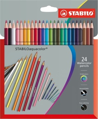 STABILO aquacolor kredki akwarelowe 24 kolory
