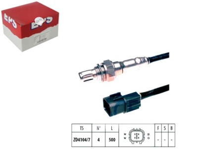 Датчик лямбда-зонд eps 498073 629w7 фото №1