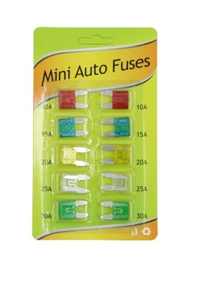 FUSES AUTOMOTIVE MINI FLAT 10 SZT.  