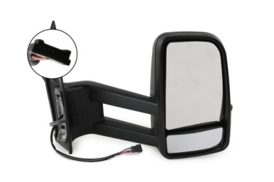 Зеркало электрический długie правое sprinter 906 vw crafter 6-pin фото №1