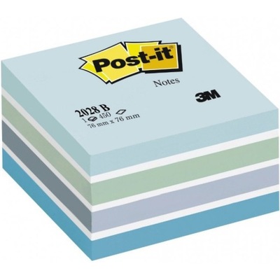 Bloczek 3M POST-IT 2028-B 76x76mm niebieski 450k F