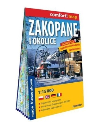 COMFORT! MAP ZAKOPANE I OKOLICE 1:15 000 W.2023