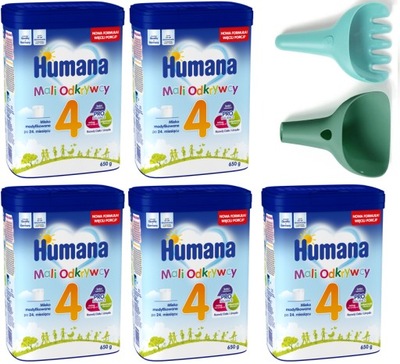 Humana 4 650g x 5szt. + Zabawka do piasku