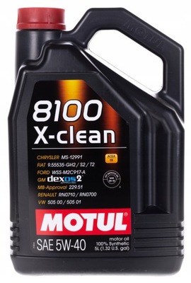 MOTUL 8100 X-CLEAN 5W40 - 5L