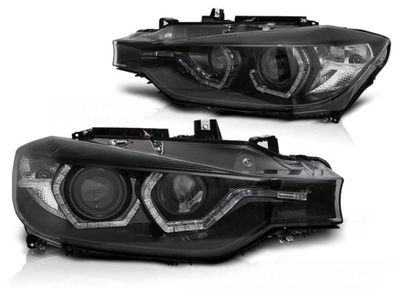 ŽIBINTAI BMW F30 F31 11-15 LED BLACK DRL XENON AFS 