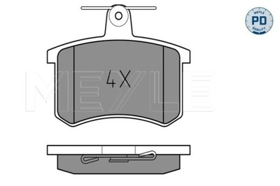 PADS HAM. VW T. A80/90/100/A4/A6 WITHOUT C  