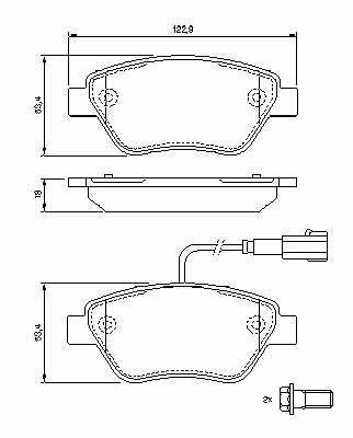 TRINKELĖS HAMULC. FIAT GRANDE PUNTO 05- 