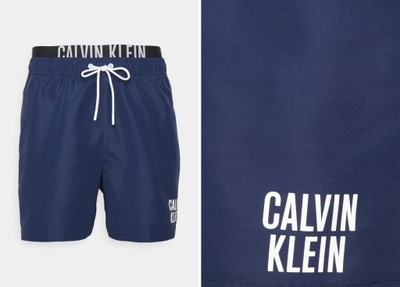 SZORTY KĄPIELOWE GRANATOWE# S Calvin Klein ZHE