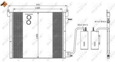 RADUADOR DE ACONDICIONADOR NRF 35741  