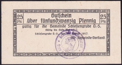 R11 Chropaczów (Schliesengrube), 25 pf, 1917r.