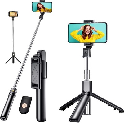 STATYW DO TELEFONU SELFIE STICK TRIPOD BLUETOOTH Kij ze Statywem Bluetooth