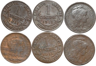 Francja 1 centym 1911