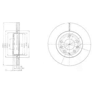 DISCS BRAKE DELPHI BG4141  