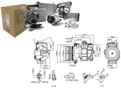 KOMPRESORIUS KONDICIONAVIMO MERCEDES C C204 C T-MODEL S204 C W204 E A207 E 